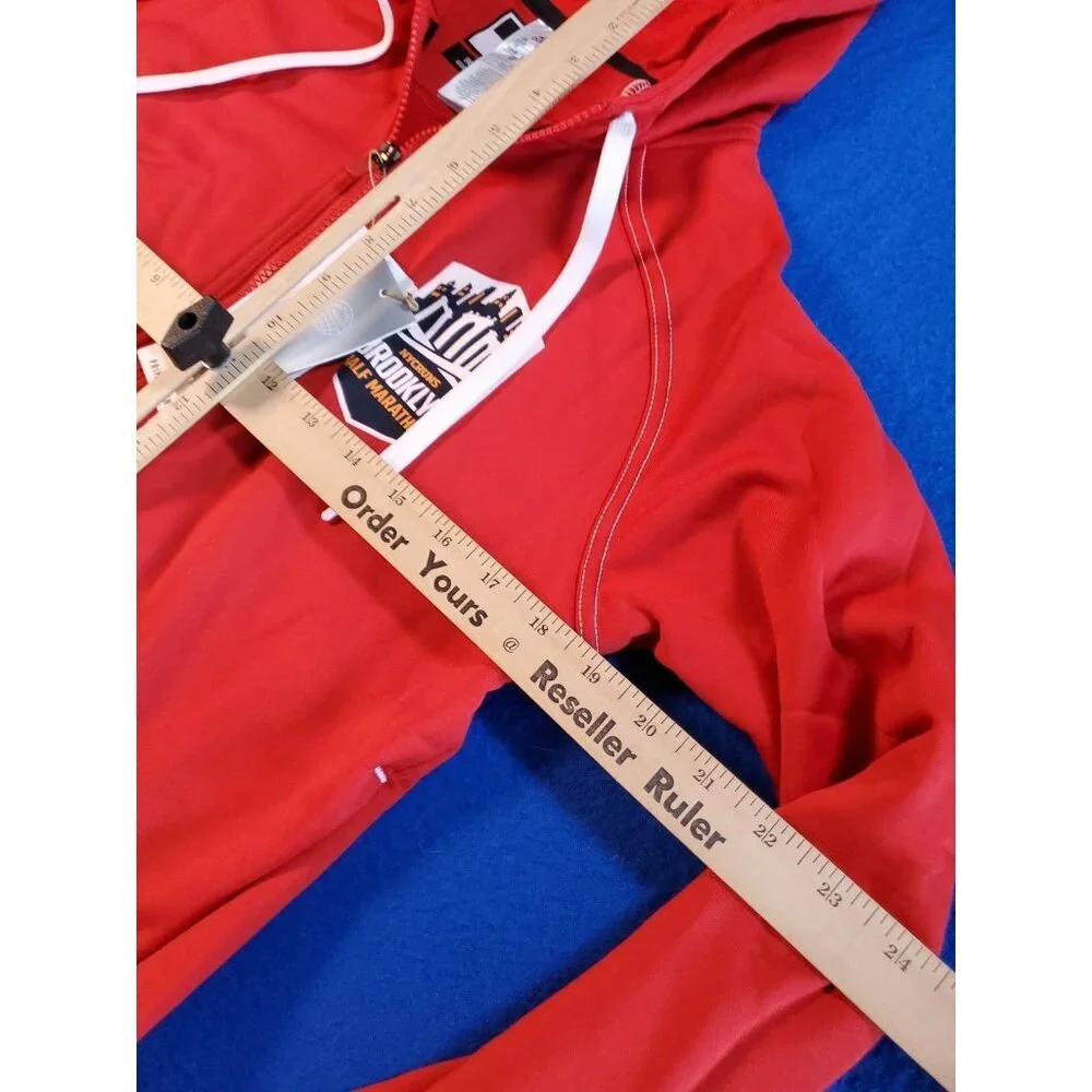 Adidas Medical BROOKLYN HALF MARATHON Hoodie Full Zip Track Size Small NEW